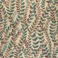 Designer Fabrics Designer Fabrics K0027C 54 in. Wide Teal; Green; Orange And Purple; Vines And Leaves Contemporary Upholstery Fabric K0027C